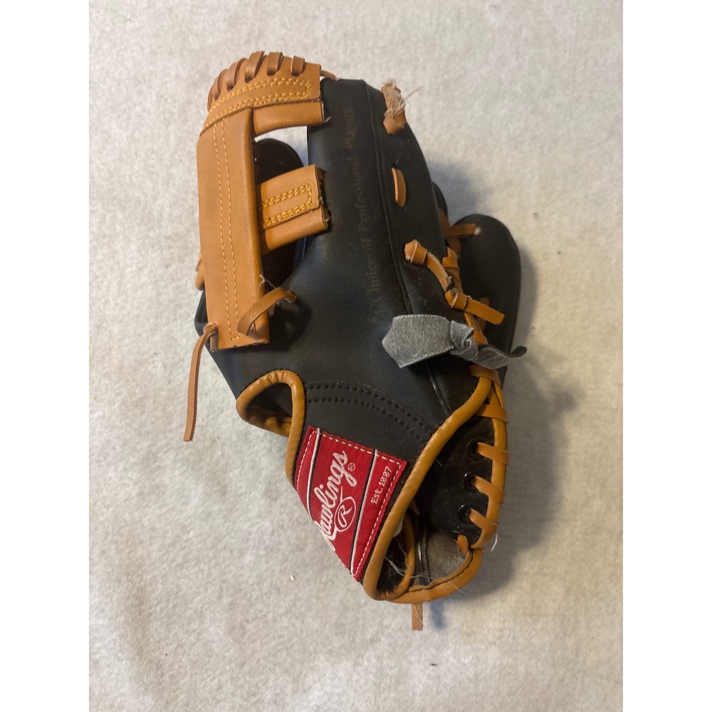 Rawlings RBG15SBT Players Series 9‎ Inch Baseball Glove Black Tan Youth
